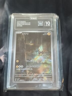 Tag Holographic Pokémon Promo Card — Black, Green, Rainbow Foil